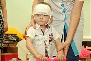...А недавно пополнил семью Дома ребенка № 1 найденный на улице маленький Вова. Он уже почти совсем здоров и скоро его усыновят
