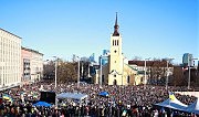 Митинг в Таллинне в поддержку Украины
